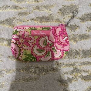 Vera Bradley petal Pink Floral Zip Coin Pouch